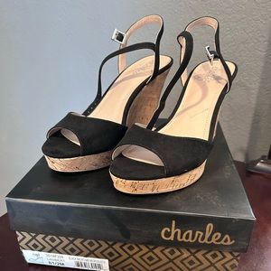 Charles David wedges never worn